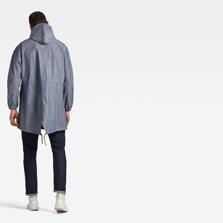 GSRR Lightweight Hooded Selvedge Chambray Parka