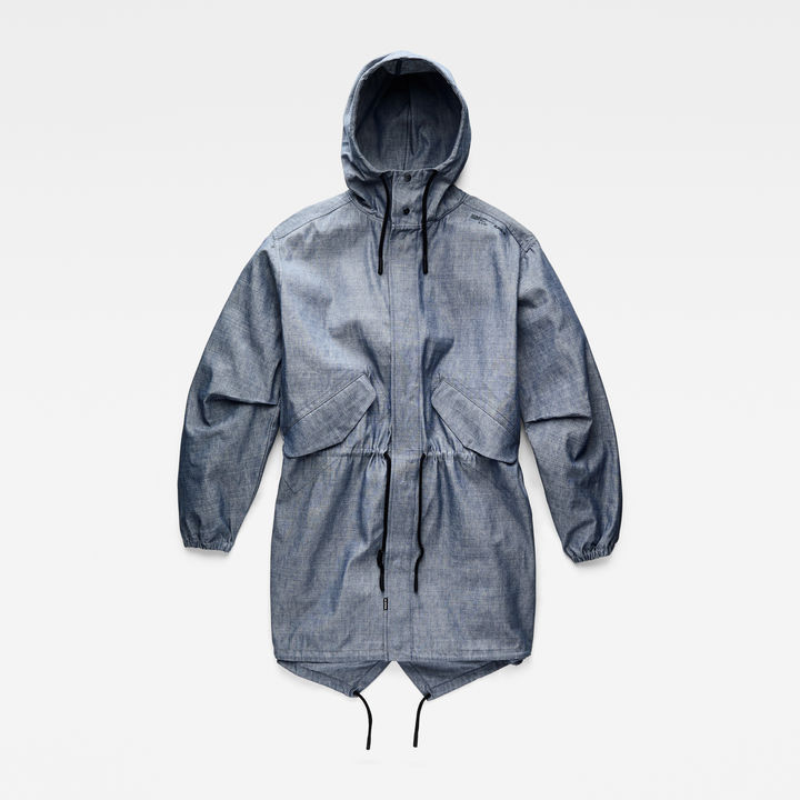 GSRR Lightweight Hooded Selvedge Chambray Parka