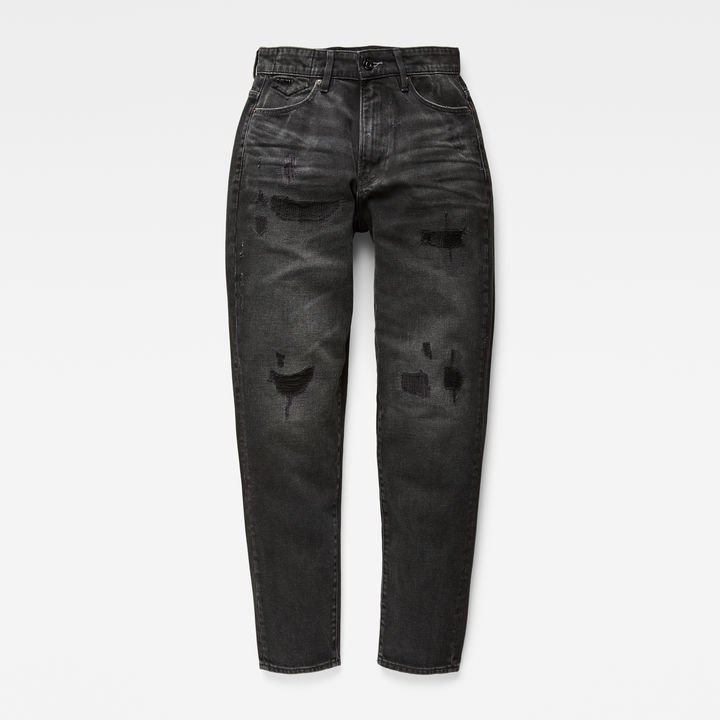Janeh Ultra High Mom Ankle Jeans | Black | G-STAR® US