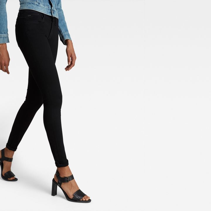Lynn Super Skinny Jeans Black G STAR CA