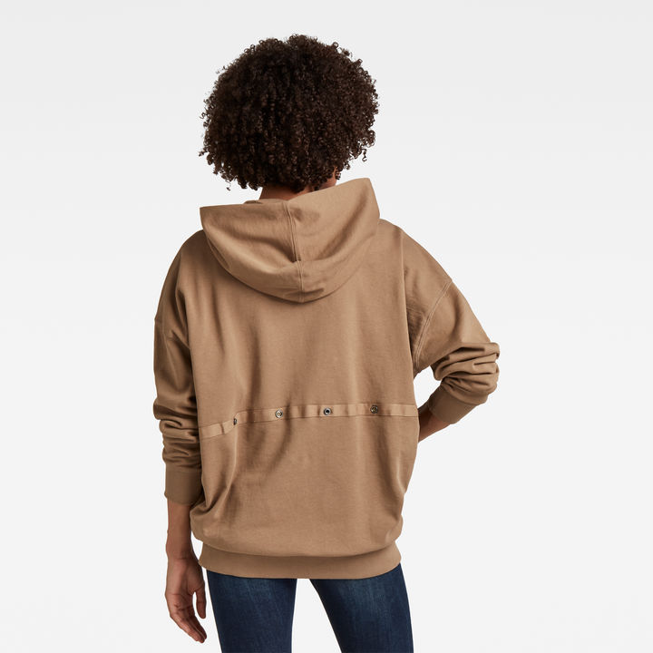 Beige graphic hoodie discount