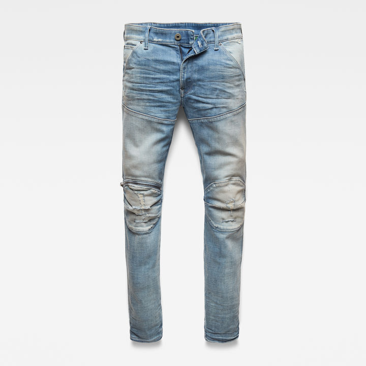 5620 3D Zip Knee Skinny Jeans