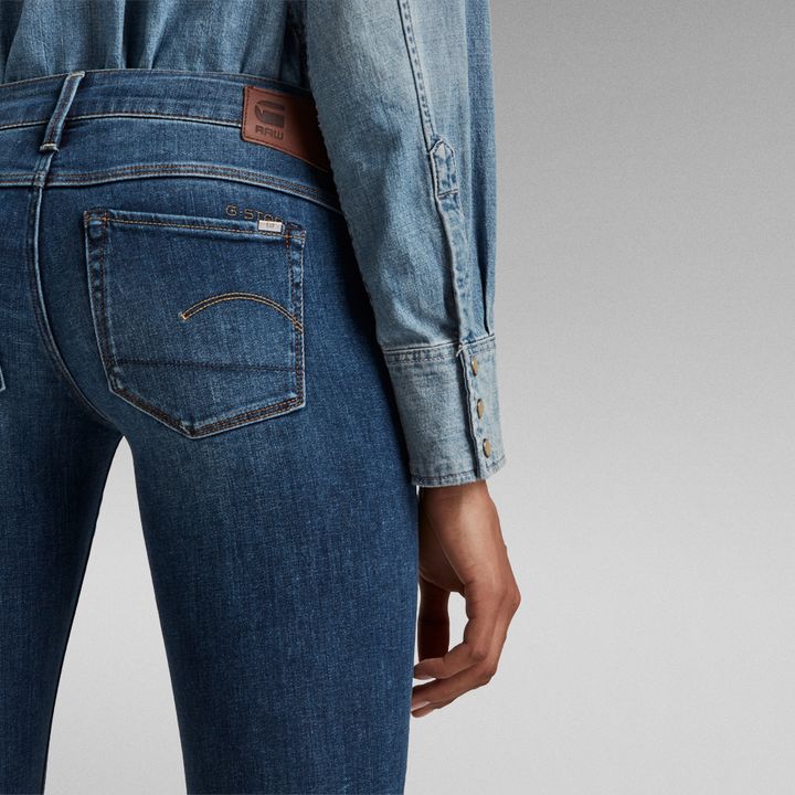 3301 Low Waist Skinny Jeans Dark blue G STAR CA