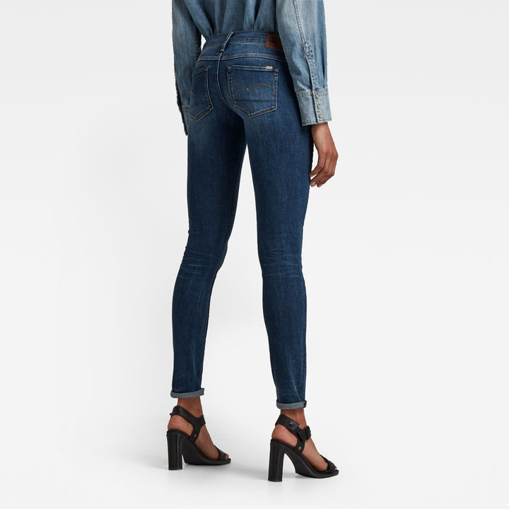 3301 Low Waist Skinny Jeans Dark blue G STAR CA
