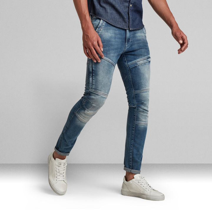 Rackam 3D Skinny Jeans | Medium blue | G-STAR® US