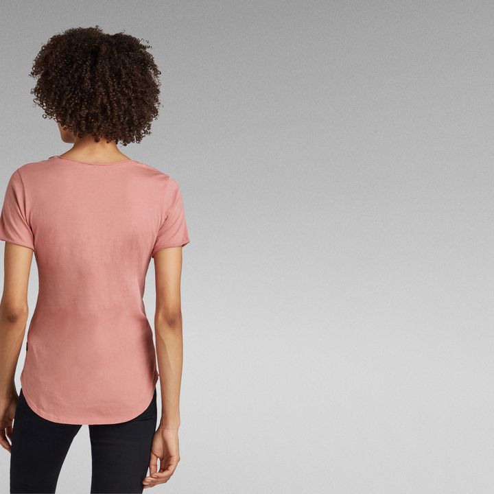 RAW. Slim Graphic Top Pink G STAR ZA