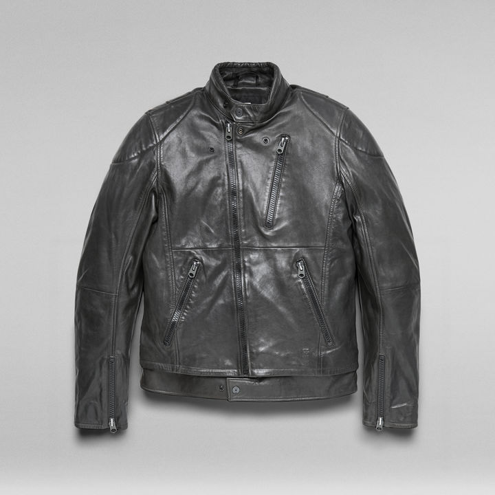 G star leather jacket mens sales