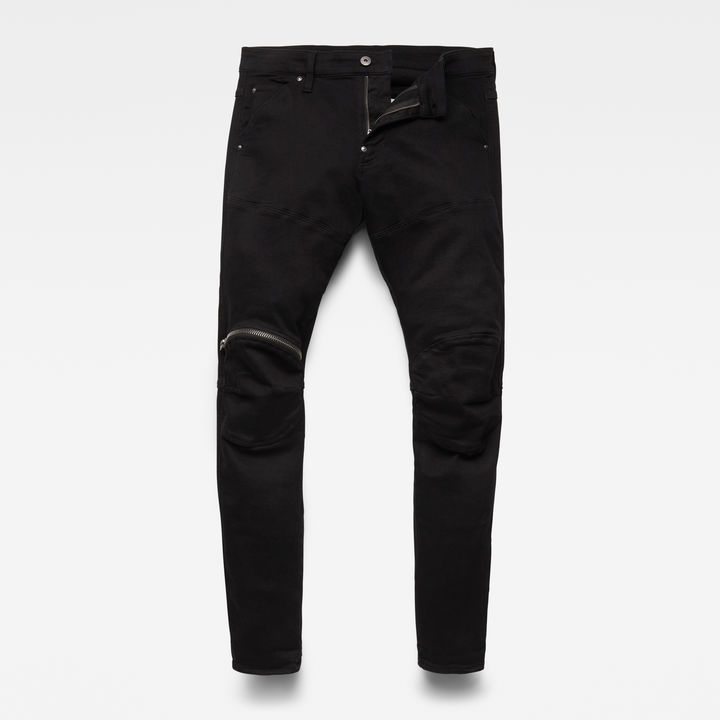 5620 3D Zip Knee Skinny Jeans | Black | G-STAR® US
