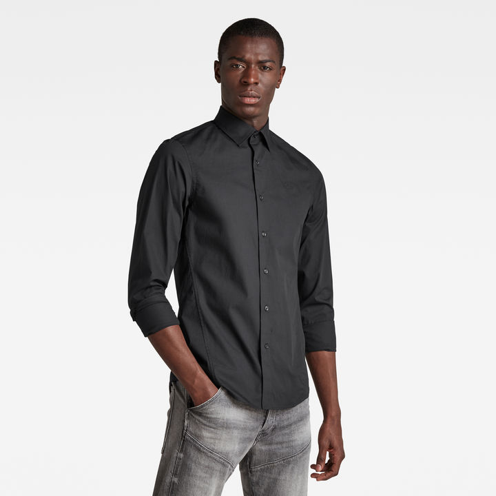 Dressed Super Slim Shirt | Black | G-STAR® US