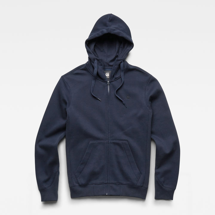Premium Core Hooded Zip Sweater Dark blue G STAR CA