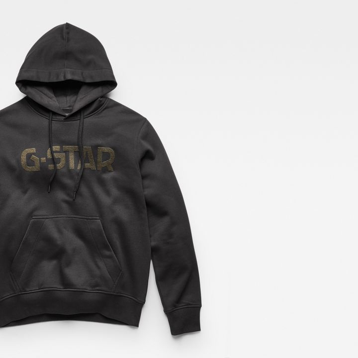 G star raw hoodie black online