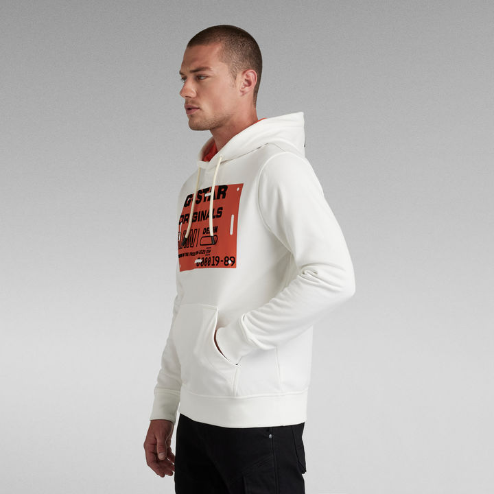 Originals Hoodie White G STAR US
