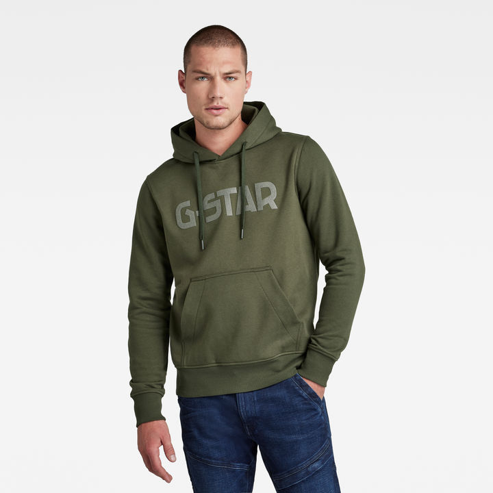 Green g star hoodie deals