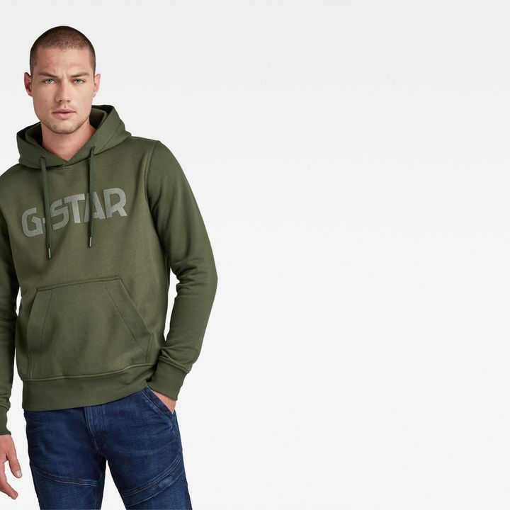 Green g star hoodie outlet