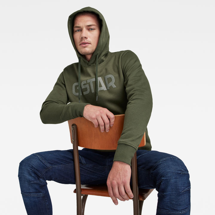 Green g star hoodie top
