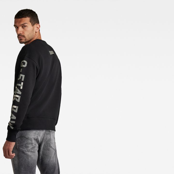 Sleeve Graphics Loose Sweater | ブラック | G-STAR® JP