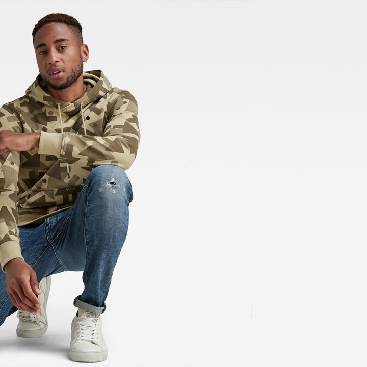 Arrow Camo Hooded Sweater Multi color G STAR US