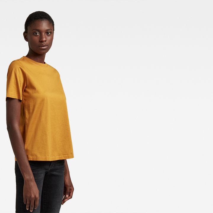Regular Fit T Shirt Yellow G STAR ZA