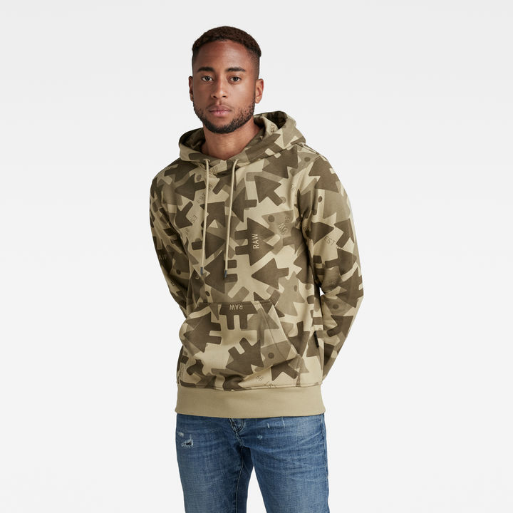 Arrow Camo Hooded Sweater Multi color G STAR US
