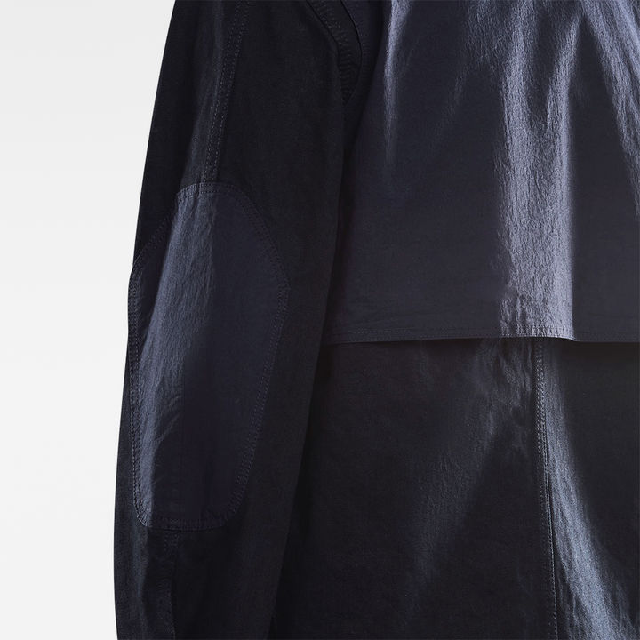 E NPP Denim Trench | ダークブルー | G-STAR® JP