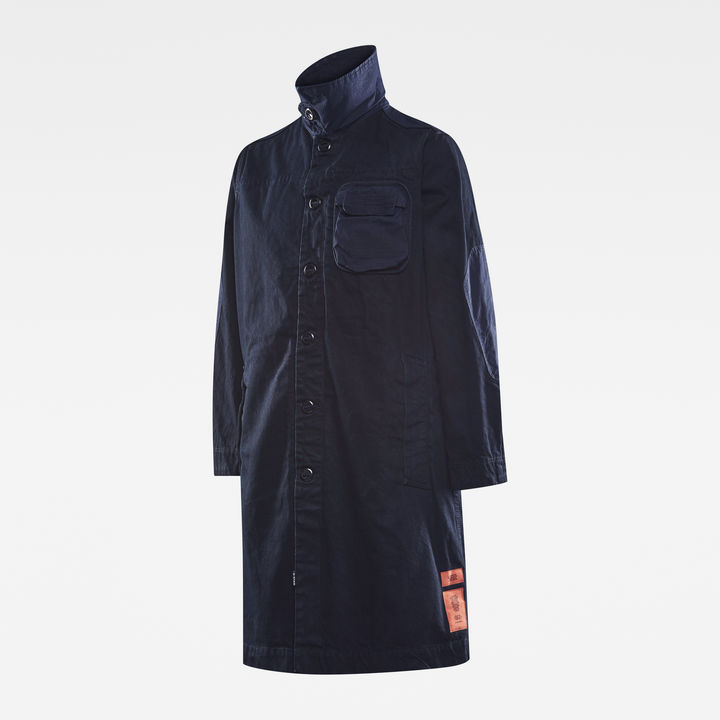 E NPP Denim Trench | ダークブルー | G-STAR® JP