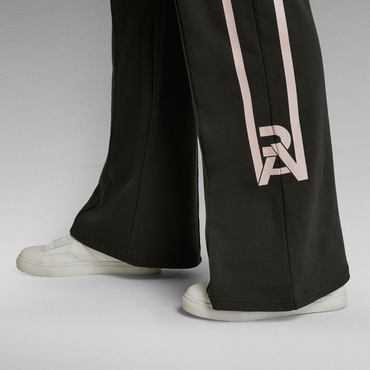 Stripe RAW Flared Sweat Pants Grey G STAR US