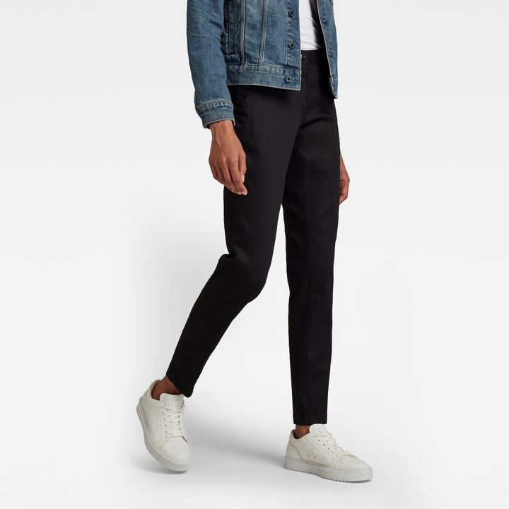 Bronson Mid Waist Slim Chino Black G STAR CA