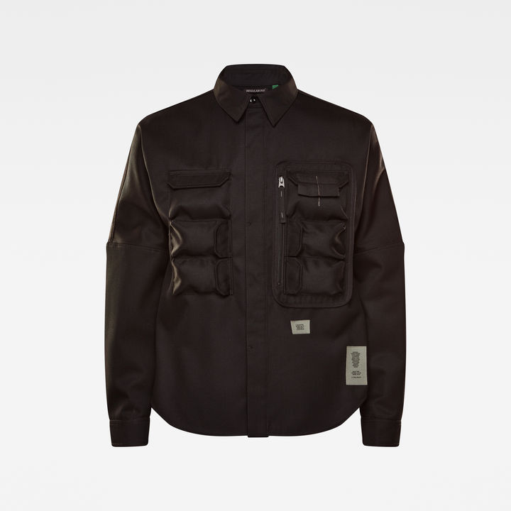 E Pencil Case Regular Overshirt | Black | G-STAR® US