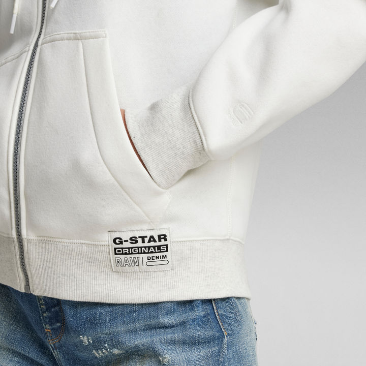 White g star raw hoodie 2025