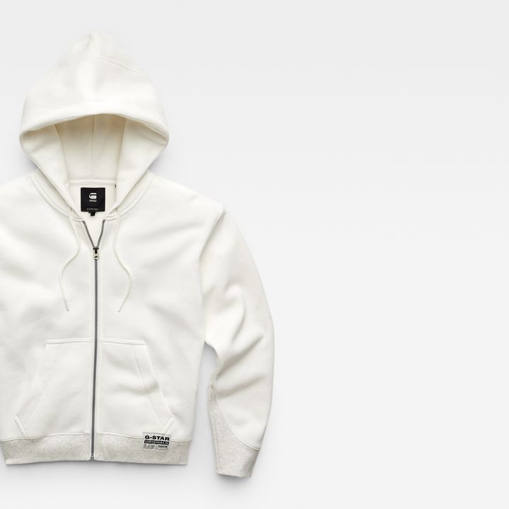 White g star raw hoodie discount