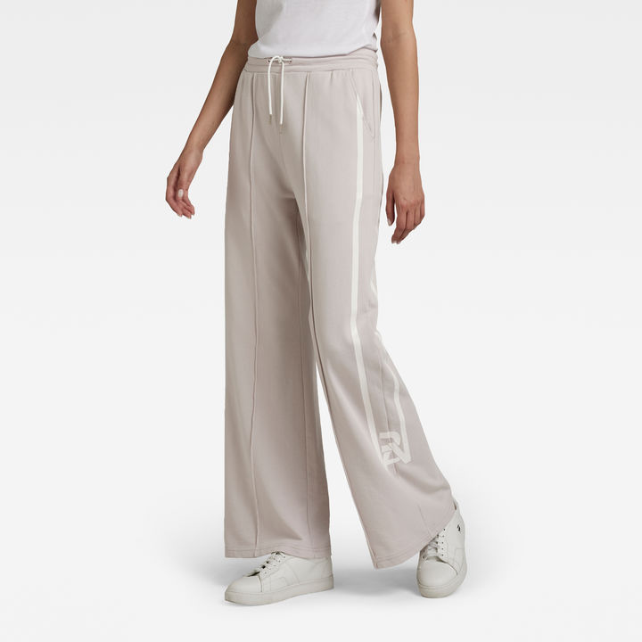 Stripe RAW Flared Sweat Pants Pink G STAR DE