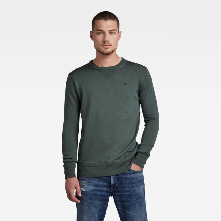 Premium Basic Knitted Sweater Grey G STAR IE