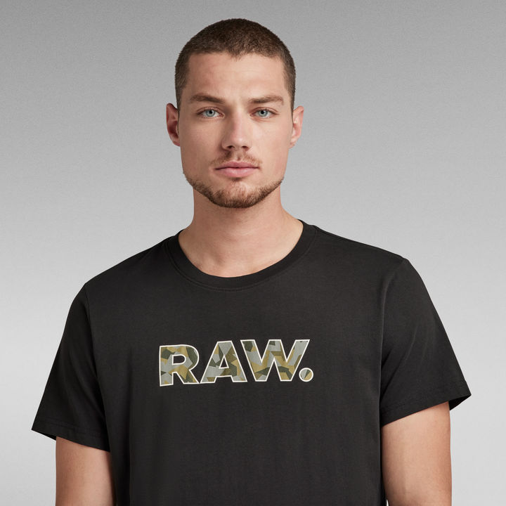 RAW. Graphic T Shirt Black G STAR CA