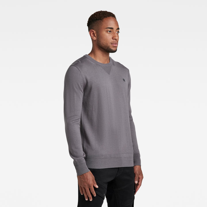 Premium Basic Knitted Sweater Grey G STAR IE