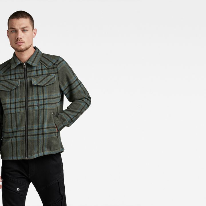 Check Overshirt Jacket | Multi color | G-STAR® US