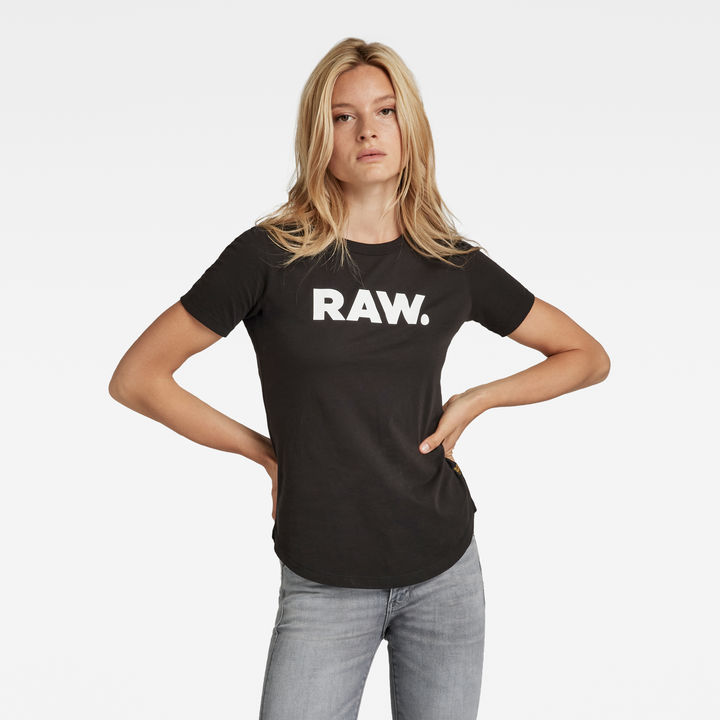RAW. Slim T Shirt Black G STAR US