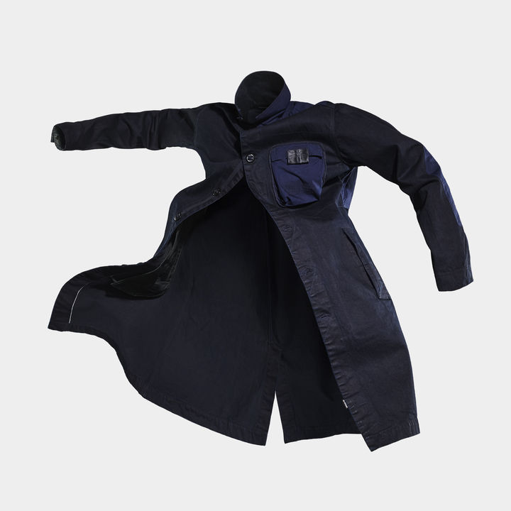 E NPP Denim Trench | ダークブルー | G-STAR® JP