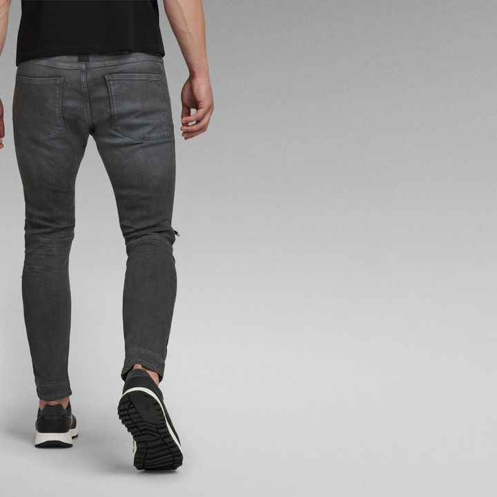 5620 3D Zip Knee Skinny Jeans | グレー | G-STAR® JP