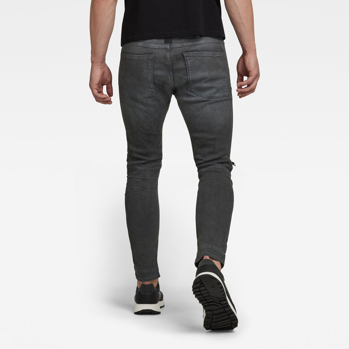5620 3D Zip Knee Skinny Jeans | Grey | G-STAR® US
