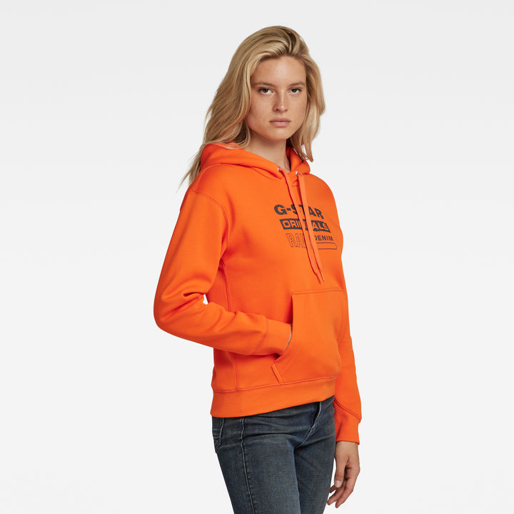 G star orange hoodie top