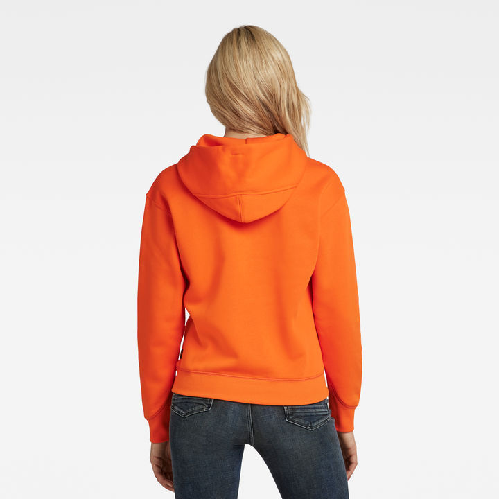 Orange g star hoodie clearance