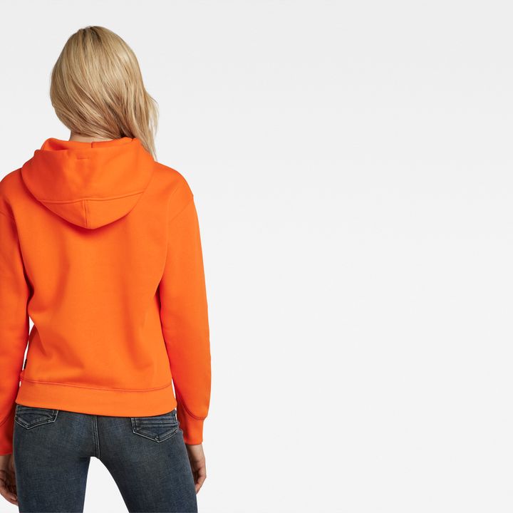Premium Core Originals Logo Hoodie Orange G STAR US