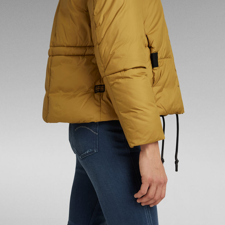 Mustard coloured padded jacket new arrivals