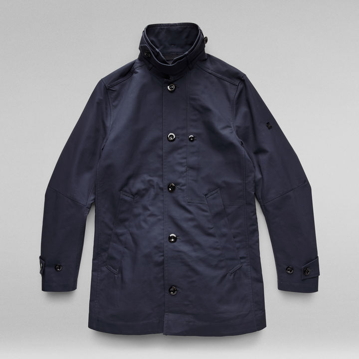 Garber Trench Coat Dark blue G STAR AU