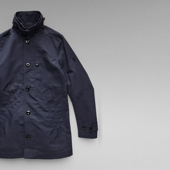G star garber trench black clearance