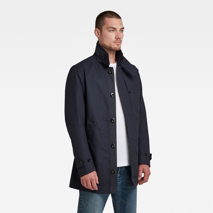 Garber Trench Coat Dark blue G STAR ZA