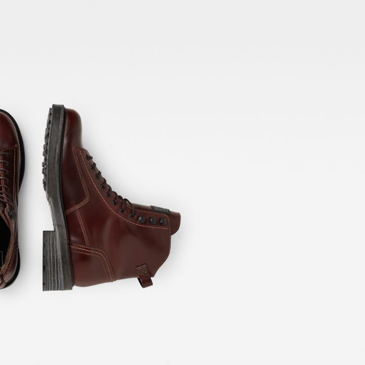 Roofer IV Mid Leather Boots Red G STAR SA