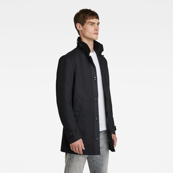 Garber Trench Coat Black G STAR CA