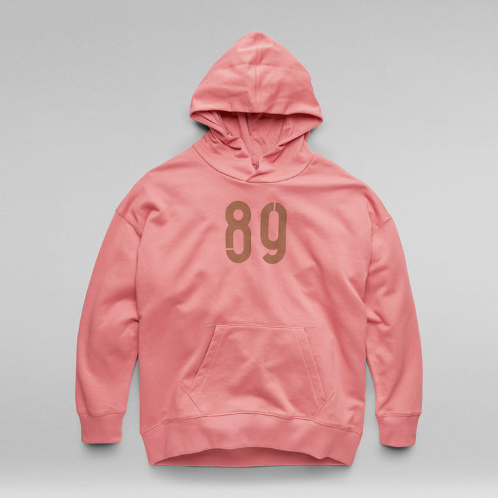 Graphic Back Snaps Hoodie Pink G STAR TW