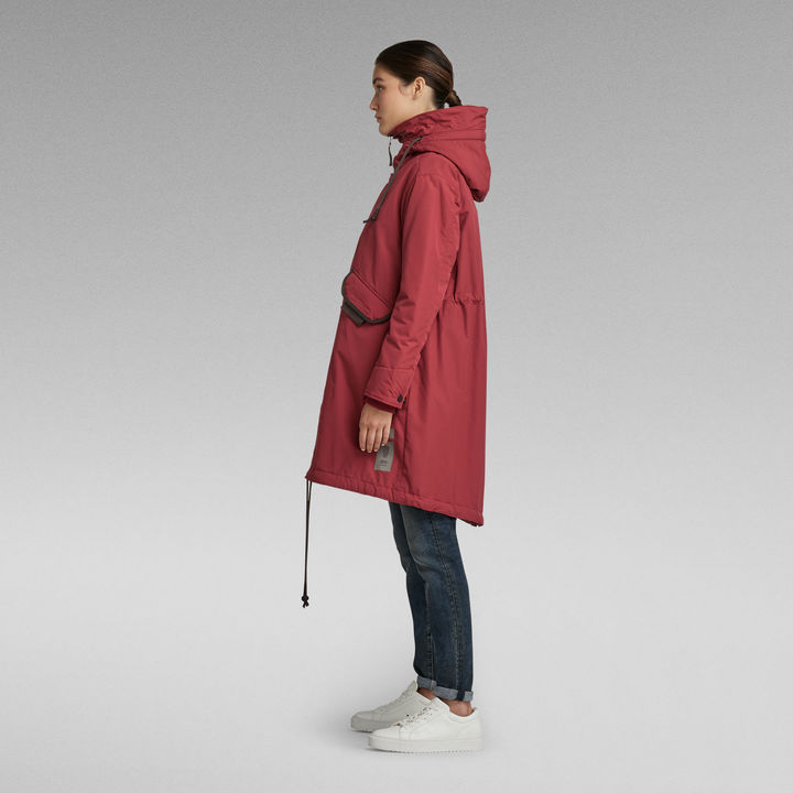 Hooded fishtail parka on sale